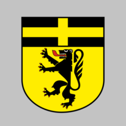 Wappen von Kreuzau auf grauem Hintgergrund